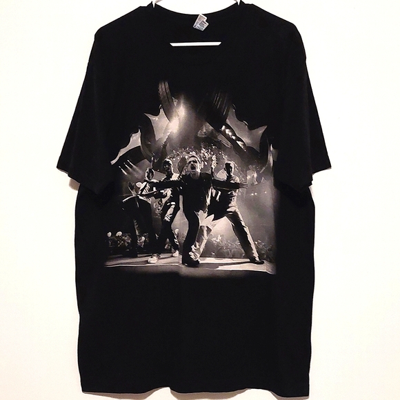 2011 U2 360° Tour Unisex Black Short Sleeved Graphic Band T-shirt EUC Size 2X - Picture 2 of 10